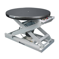 EZ Loader&reg; E Self-Levelling Pallet Positioner - Stainless Platform, 43" L x 43" W, 4000 lbs. Cap. R.M.G. Prévention