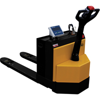 Fully Powered Electric Pallet Truck With  Scale, 4500 lbs. Cap., 48" L x 30.25" W R.M.G. Prévention