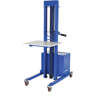 Quick Lift Stacker, Electric Operated, 400 lbs. Capacity, 57" Max Lift R.M.G. Prévention