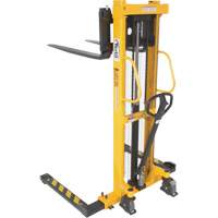 Manual Hydraulic Stacker, Hand Pump Operated, 2000 lbs. Capacity, 63" Max Lift R.M.G. Prévention