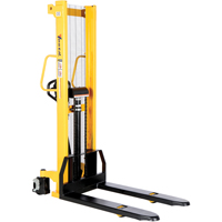 Manual Hydraulic Stacker, Hand Pump Operated, 2000 lbs. Capacity, 63" Max Lift R.M.G. Prévention