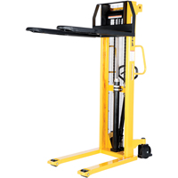 Manual Hydraulic Stacker, Hand Pump Operated, 2000 lbs. Capacity, 63" Max Lift R.M.G. Prévention