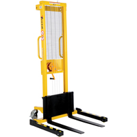 Manual Stacker, Hand Winch Operated, 770 lbs. Capacity, 60" Max Lift R.M.G. Prévention
