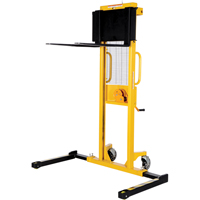 Manual Stacker, Hand Winch Operated, 770 lbs. Capacity, 60" Max Lift R.M.G. Prévention