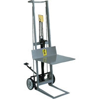 Hydraulic Platform Lift Stacker, Foot Pump Operated, 400 lbs. Capacity, 40" Max Lift R.M.G. Prévention