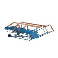 CSA-Certified Rolling Step Ladder with Locking Step, 8 Steps, 30" Step Width, 72" Platform Height, Steel R.M.G. Prévention