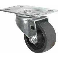 Light-Duty Caster, Swivel, 2-1/2" (63.5 mm), Polyolefin, 200 lbs. (91 kg.) R.M.G. Prévention