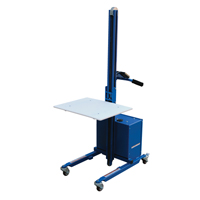 Quick Lift Platform Stacker, Electric Operated, 175 lbs. Capacity, 57" Max Lift R.M.G. Prévention