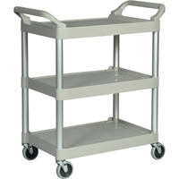 Light-Duty Utility Cart, 3 Tiers, 19" x 38" x 34", 200 lbs. Capacity R.M.G. Prévention