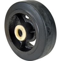 Rubber Wheels, 6" (152 mm) Dia. x 2" (51 mm) W, 550 lbs. (249 kg.) Capacity R.M.G. Prévention
