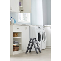 Folding Step Stool, 2 Steps, 19-1/2" x 20-1/2" x 22-3/4" High R.M.G. Prévention