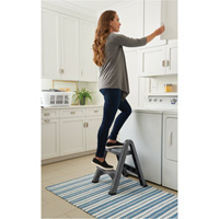 Folding Step Stool, 2 Steps, 19-1/2" x 20-1/2" x 22-3/4" High R.M.G. Prévention