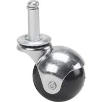 Zinc Plated Caster, Swivel with Brake, 2" (50.8mm) Dia., 200 lbs. (91 kg.) Capacity R.M.G. Prévention