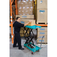 Heavy-Duty Hydraulic Scissor Lift Table, 27-1/2" L x 17-3/4" W, Steel, 330 lbs. Capacity R.M.G. Prévention