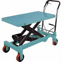 Heavy-Duty Hydraulic Scissor Lift Table, 39-3/8" L x 20-1/8" W, Steel, 1650 lbs. Capacity R.M.G. Prévention
