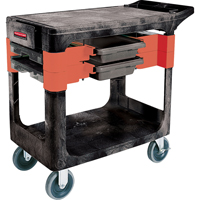 Maintenance Tool Cart, 2 Drawers, 38" L x 19-1/4" W x 33-3/8" H, Black R.M.G. Prévention