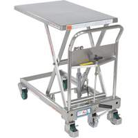Hydraulic Scissor Lift Table, 31-1/2" L x 19-1/2" W, Stainless Steel, 550 lbs. Capacity R.M.G. Prévention