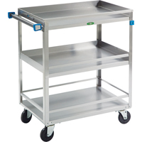 Guard Rail Carts, 3 Tiers, 19" W x 34-3/4" H x 31" D, 500 lbs. Capacity R.M.G. Prévention