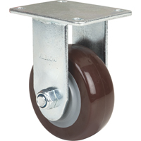 Caster, Rigid, 4" (101.6 mm), Polyurethane, 440 lbs. (199.58 kg.) R.M.G. Prévention