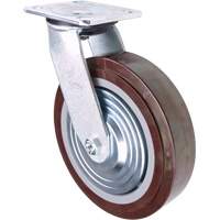 Caster, Swivel, 8" (203.2 mm), Polyurethane, 1000 lbs. (453.6 kg.) R.M.G. Prévention