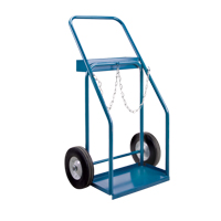 Gas Cylinder Carts, Semi-Pneumatic Wheels, 19" W x 10" L Base, 1000 lbs. R.M.G. Prévention