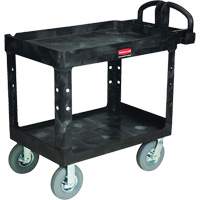 Chariot utilitaire robuste, 2 tiers, 25-1/4" x 37-1/8 x 36-3/8", Capacit&eacute; 500 lb R.M.G. Prévention