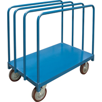 Single Level Rails Heavy-Duty Panel Mover Truck, 48" x 30" x 45", 2500 lbs. Capacity R.M.G. Prévention