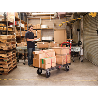 Heavy-Duty Platform Truck, 36" L x 24" W, 1000 lbs. Cap., Rubber Wheels R.M.G. Prévention