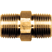 Mamelon hexagonal, Laiton, 3/8" x 1/4", NPT x NPT R.M.G. Prévention
