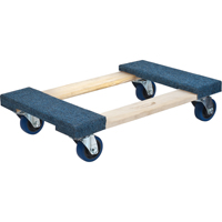 Carpeted Ends Hardwood Dolly, Wood Frame, 18" W x 30" L, 1400 lbs. Capacity R.M.G. Prévention