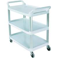 Chariot avec tablette et parois ouvrantes, 3 tiers, 40" x 37" x 20", Capacit&eacute; 300 lb R.M.G. Prévention