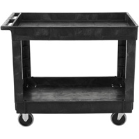 Chariot utilitaire avec poign&eacute;e, 2 tiers, 40" x 32-1/4" x 24", Capacit&eacute; 500 lb R.M.G. Prévention