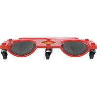 Rolling Knee Dolly, Plastic, Red, 350 lbs. Capacity R.M.G. Prévention