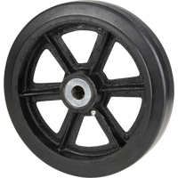 Mold-On Rubber Wheels, 6" (152.4 mm) Dia. x 2" (50.8 mm) W, 500 lbs. (226.796 kg.) Capacity R.M.G. Prévention