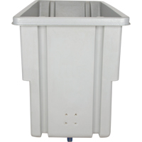 Chariot basculeur en acier, Poly&eacute;thyl&egrave;ne, 0,625 vg³, Capacit&eacute; de charge de 500 lb R.M.G. Prévention