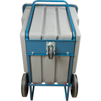 Chariot basculeur en acier, Poly&eacute;thyl&egrave;ne, 1,1 vg³, Capacit&eacute; de charge de 1250 lb R.M.G. Prévention