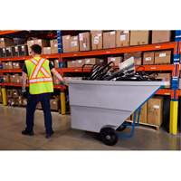 Tilt Truck, Polyethylene, 1.1 cu. yd., 1250 lbs. Load Capacity R.M.G. Prévention