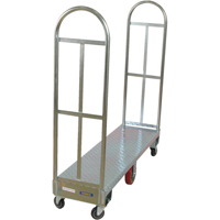 U-Boat Platform Truck, 60" L x 16" W, 1750 lbs. Capacity, Polyurethane Casters R.M.G. Prévention