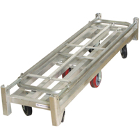 U-Boat Platform Truck, 59-1/2" L x 16" W, 1750 lbs. Capacity, Polyurethane Casters R.M.G. Prévention