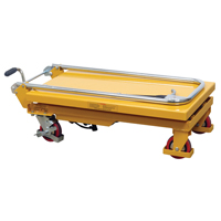 Hydraulic Scissor Lift Table, 17.75" L x 27.5" W/27-1/2" L x 17-3/4" W, Steel, 330 lbs. Capacity R.M.G. Prévention
