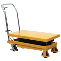 Hydraulic Scissor Lift Table, 19.5" L x 35.5" W/35-1/2" L x 19-1/2" W, Steel, 770 lbs. Capacity R.M.G. Prévention