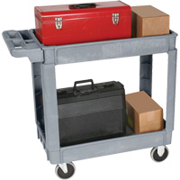 Deluxe Utility Cart, 2 Tiers, 25" x 35-1/2" x 43.5"/43-1/2", 550 lbs. Capacity R.M.G. Prévention