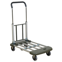 Chariot &agrave; plateforme t&eacute;l&eacute;pliante, Aluminium, 330 lb, 29-1/2" lo x 17-1/2" la, Hauteur 36-1/2" R.M.G. Prévention