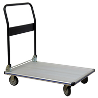 Chariot &agrave; plateforme avec poign&eacute;e pliante, Aluminium, 350 lb, 29" lo x 18-1/2" la, Hauteur 34-1/2" R.M.G. Prévention