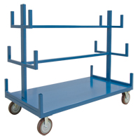 Support mobile pour tuyaux & barres, Acier, 48" la x 36" p x 60" h, Capacit&eacute; de 3000 lb R.M.G. Prévention
