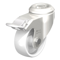 Roulette en nylon r&eacute;sistant aux chocs, Pivotant avec frein, Diam&egrave;tre 3-1/8" (79,5 mm), Capacit&eacute; 265 lb (120 kg) R.M.G. Prévention
