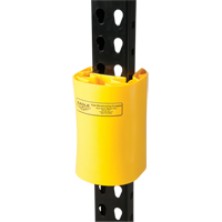 Butoir en poly pour rayonnage, 5" la x 6" lo x 8" h, Jaune R.M.G. Prévention