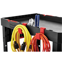 Chariot utilitaire robuste et polyvalent, 2 tiers, 17-3/4" x 36" x 46-1/5", Capacit&eacute; 500 lb R.M.G. Prévention