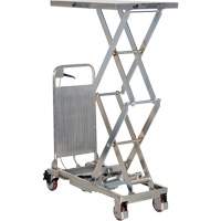 Manual Hydraulic Scissor Lift Table, 27-1/2" L x 17-3/4" W, Partial Stainless Steel, 220 lbs. Capacity R.M.G. Prévention