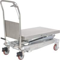 Manual Hydraulic Scissor Lift Table, 35-1/2" L x 20" W, Partial Stainless Steel, 800 lbs. Capacity R.M.G. Prévention